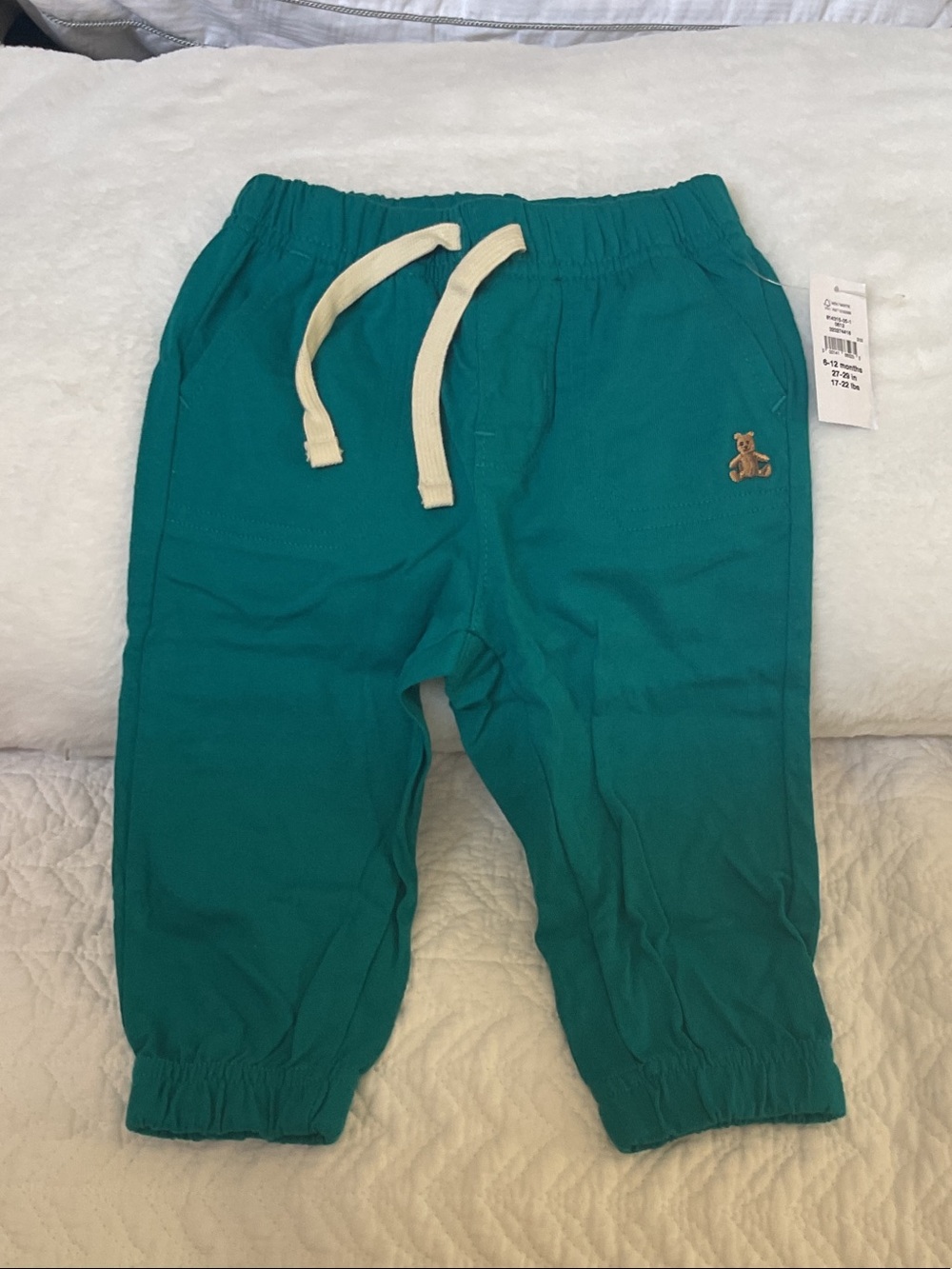 GAP Teal Drawstring Jogger Pants for Kids